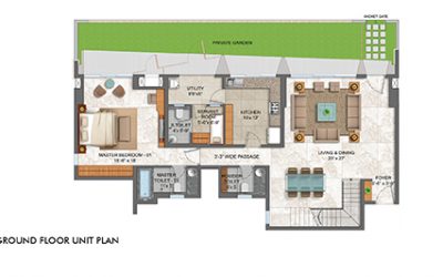 Lodha Serenity Floor Plan 4BHK-1